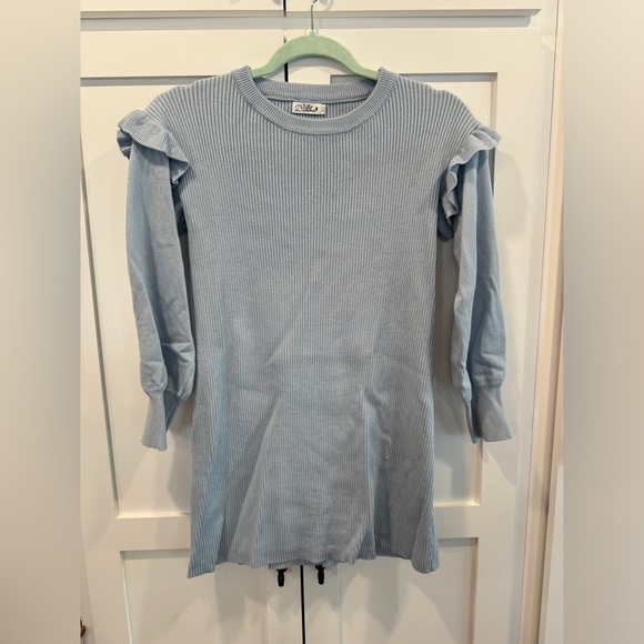 Blue Sweater Dress - Picture 1 of 2